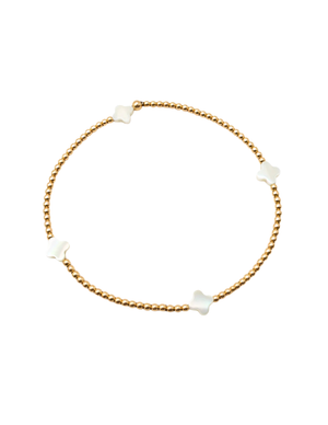The Lucky Clover Bracelet - White