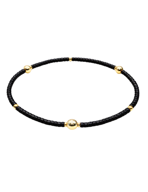 Game Day - Black & Gold Bracelet