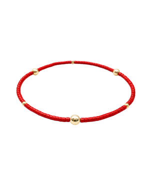 Game Day - Red & Gold Bracelet