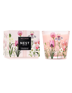 Himalayan Salt & Rosewater Decorative 3-Wick Candle