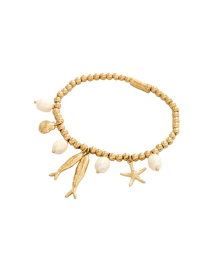 SP Sea Island Stretch Bracelet 4mm Gold Small