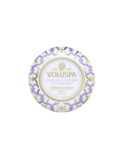 Mountain Lavender & Chamomile Mini Tin Candle