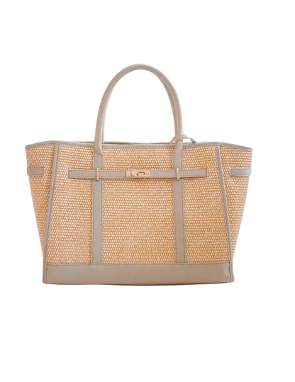Spencer-Raffia Tote Bag Natural