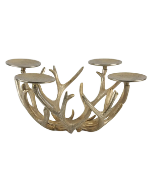 Metal Antler Candle Holder