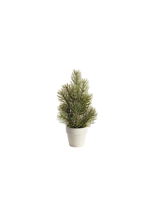 Mini Pine Tree Potted Drop-in 9" - Green