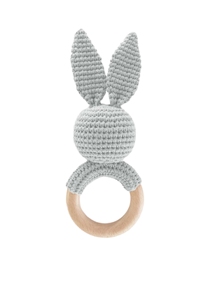 Cotton Crochet Rattle Teether Bunny
