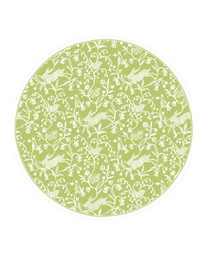 Hedgerow moss Green Paper Placemats