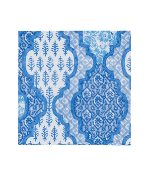 Provencale Cotton Blue Cocktail Napkin