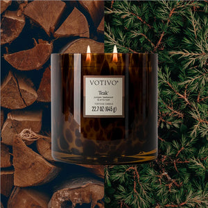 Teak Tortoise Candle 22.7 oz