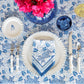 Pineapple Party Blue & White Napkins s/4