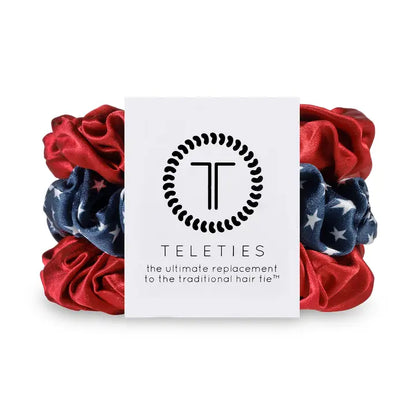 Silk Hair Scrunchie Large Independence Bae