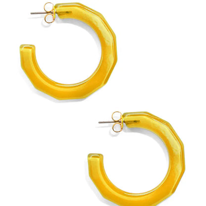 Honey Small Textured Hoop Earring