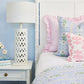 Ticking Stripe Pink Decorative Pillow