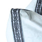 Light Blue Velvet Pillow with Navy Embroidery Pillow