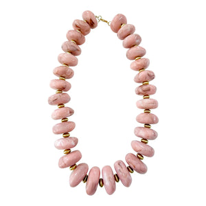 Light Pink Randi Chunky Beaded Necklace