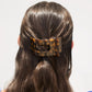 Tortoise Small Flat Rectangular Hair Clip